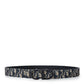 Elegant Beige Leather CD Buckle Belt