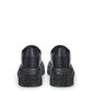 Elevate Your Style: Black Leather Maxi Platform Sneakers