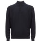 Elegant Cashmere Polo Sweater in Blue