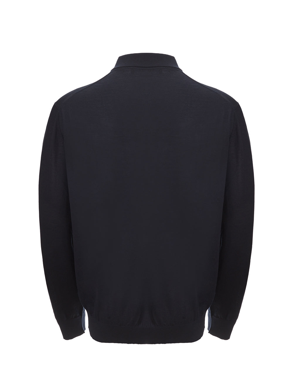 Elegant Cashmere Polo Sweater in Blue