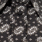Chic Black Floral Cotton Shirt