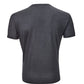 Elegant Dark Grey Silk V-Neck T-Shirt
