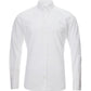 Elegant White Cotton Micro Honeycomb Shirt