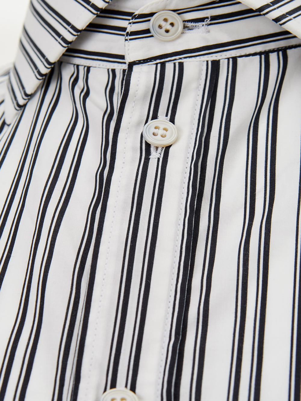 Elegant Monochrome Striped Button-up Shirt