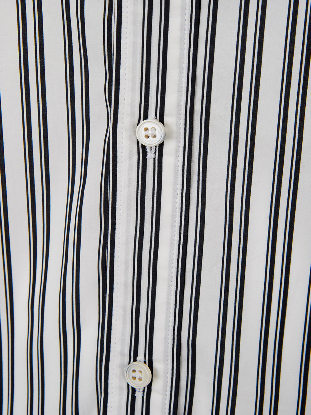 Elegant Monochrome Striped Button-up Shirt