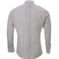 Elegant Monochrome Striped Button-up Shirt
