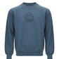 Elegant Petrol Blue Cotton Sweatshirt