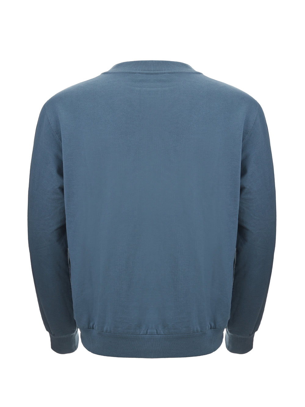 Elegant Petrol Blue Cotton Sweatshirt