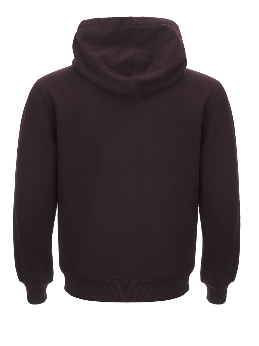 Elegant Purple Cotton Hooded Sweatshirt