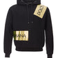 Elegant Black Hooded Sweatshirt with Gold Accents