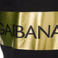 Elegant Black Hooded Sweatshirt with Gold Accents