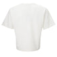 Elegant White Cotton Tee with 3D Logo