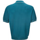 Elegant Petrol Blue Knit Polo Shirt