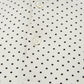 Elegant White Polka Dot Piquet Polo Shirt