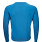 Elegant V-Neck Blue Silk Sweater