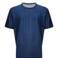 Elegant Blue Silk Men's T-Shirt