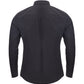 Sleek Black Cotton Stretch Slim Fit Shirt