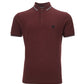 Elegant Bordeaux Crown Polo Shirt