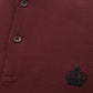 Elegant Bordeaux Crown Polo Shirt