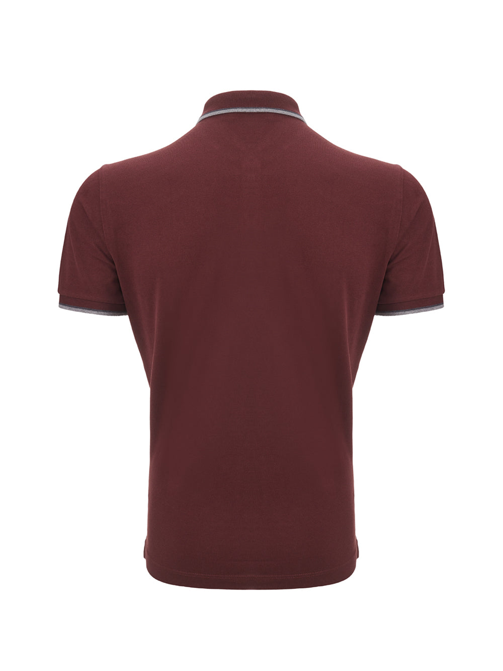 Elegant Bordeaux Crown Polo Shirt