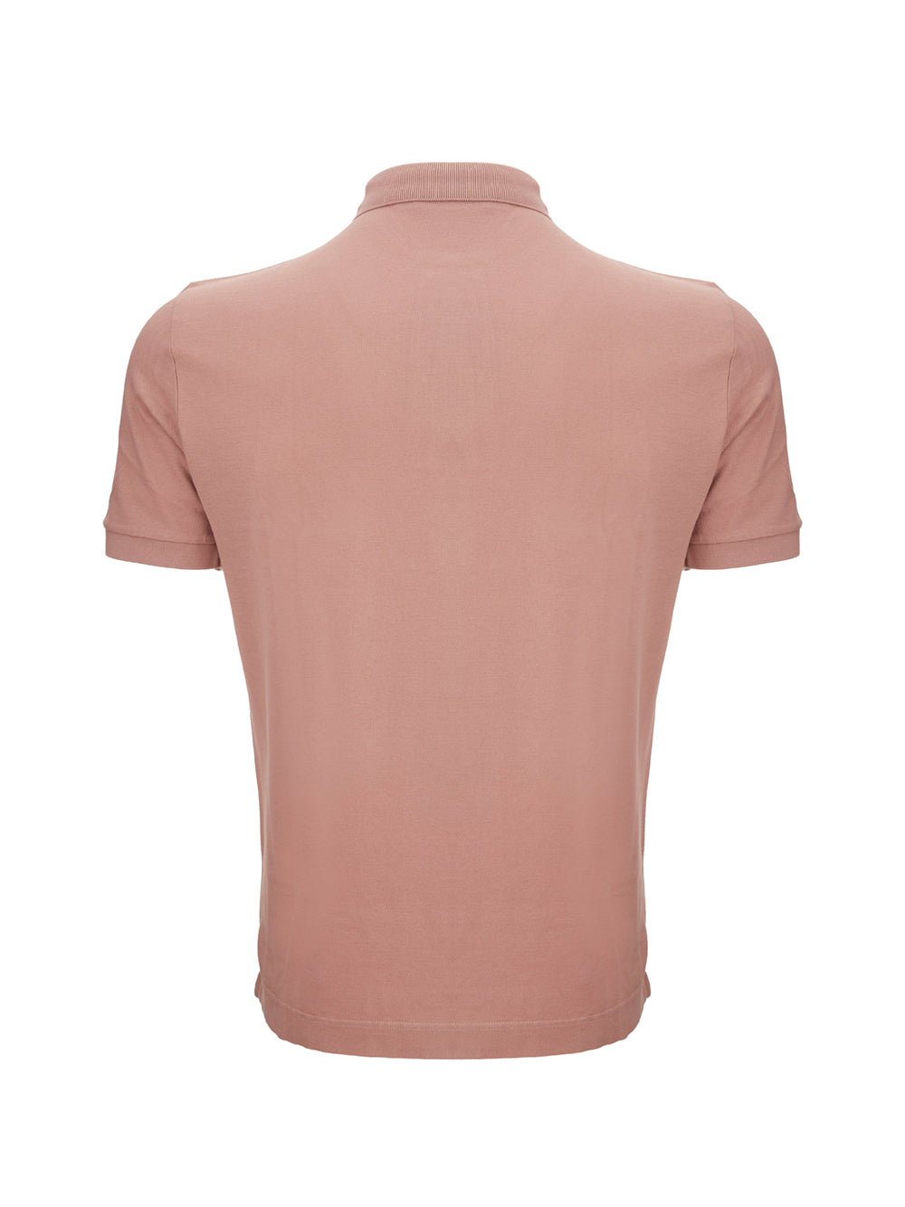 Regal Pink Cotton Polo with Crown Embroidery