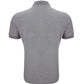 Elegant Grey Cotton Polo with Tonal Logo