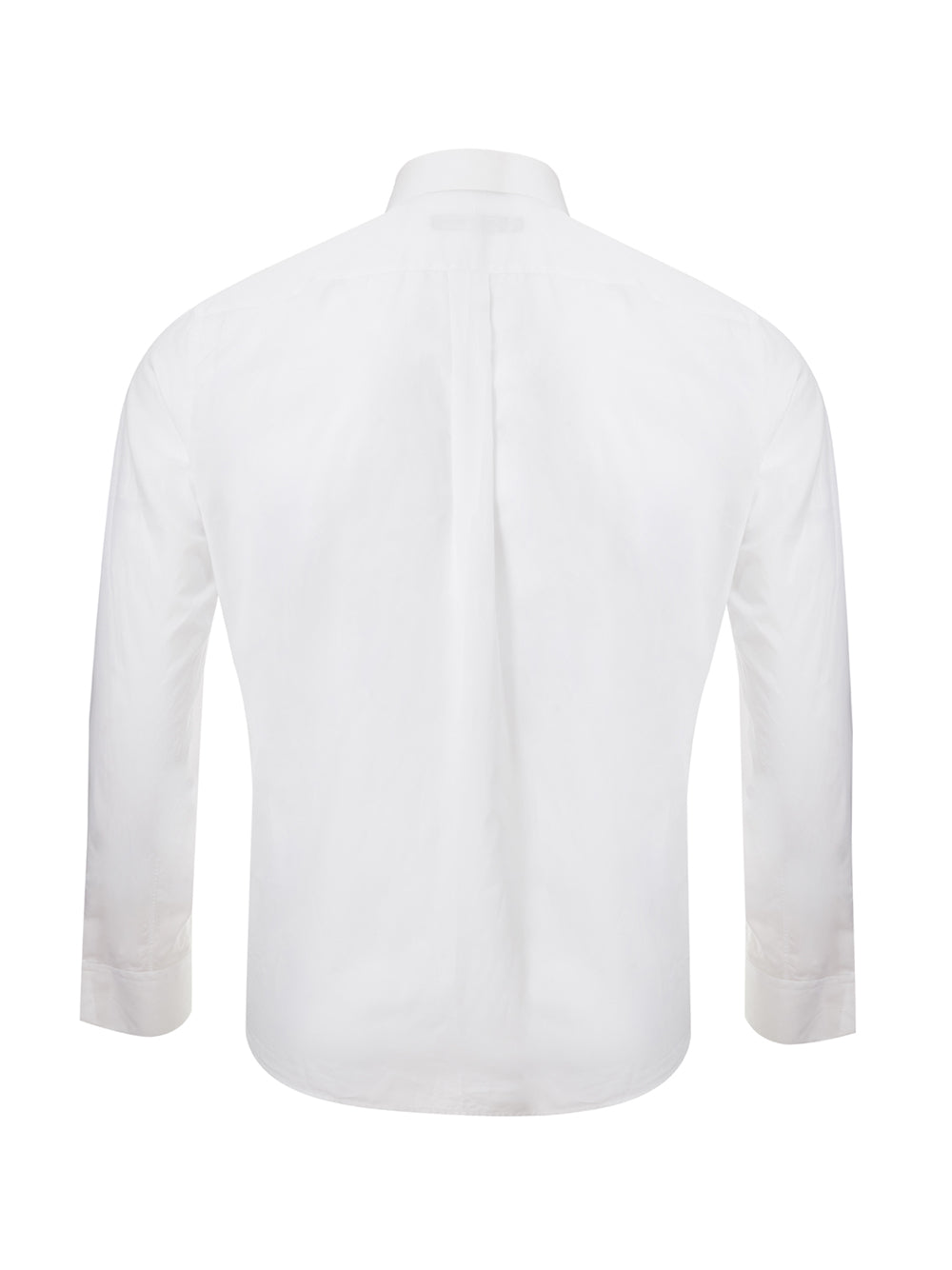 Elegant White Cotton Men's Shirt