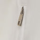 Elegant White Embroidered Zip Sweatshirt