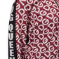 Elegant Red Logo Zip Sweatshirt