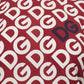 Elegant Red Cotton Logo Tee
