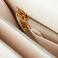 Elegant Milk White Leather Shoulder Bag