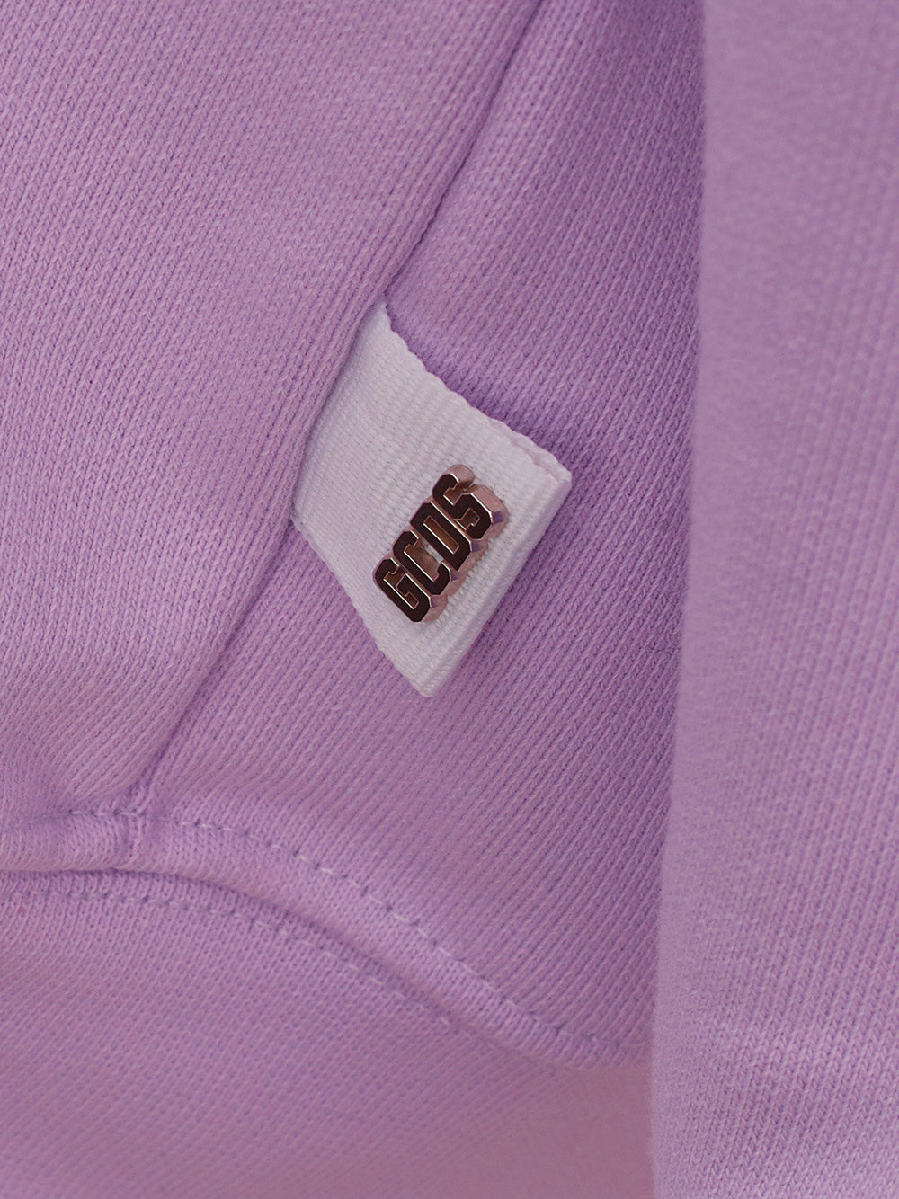 Chic Oversized Violet Sweatshirt with Logo Detail