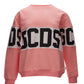 Chic Pink Oversized Logo Sweatshirt