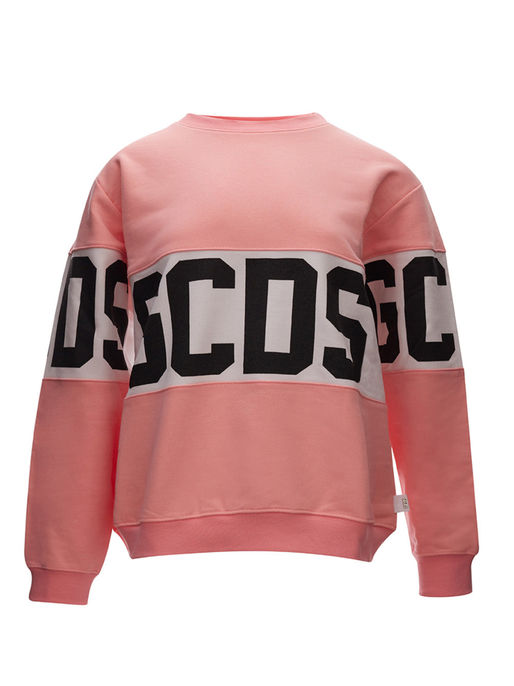 Chic Pink Oversized Logo Sweatshirt