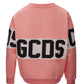 Chic Pink Oversized Logo Sweatshirt