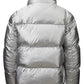 Shimmering Silver Quilted Short Jacket