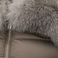 Elegant Quilted Asymmetric Dove-Grey Jacket