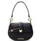 Elegant Black Heart Shoulder Bag