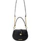 Elegant Black Heart Shoulder Bag