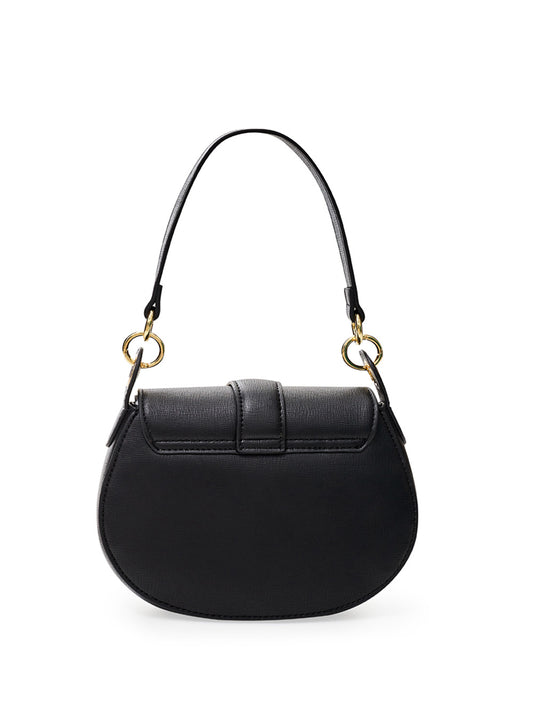 Elegant Black Heart Shoulder Bag