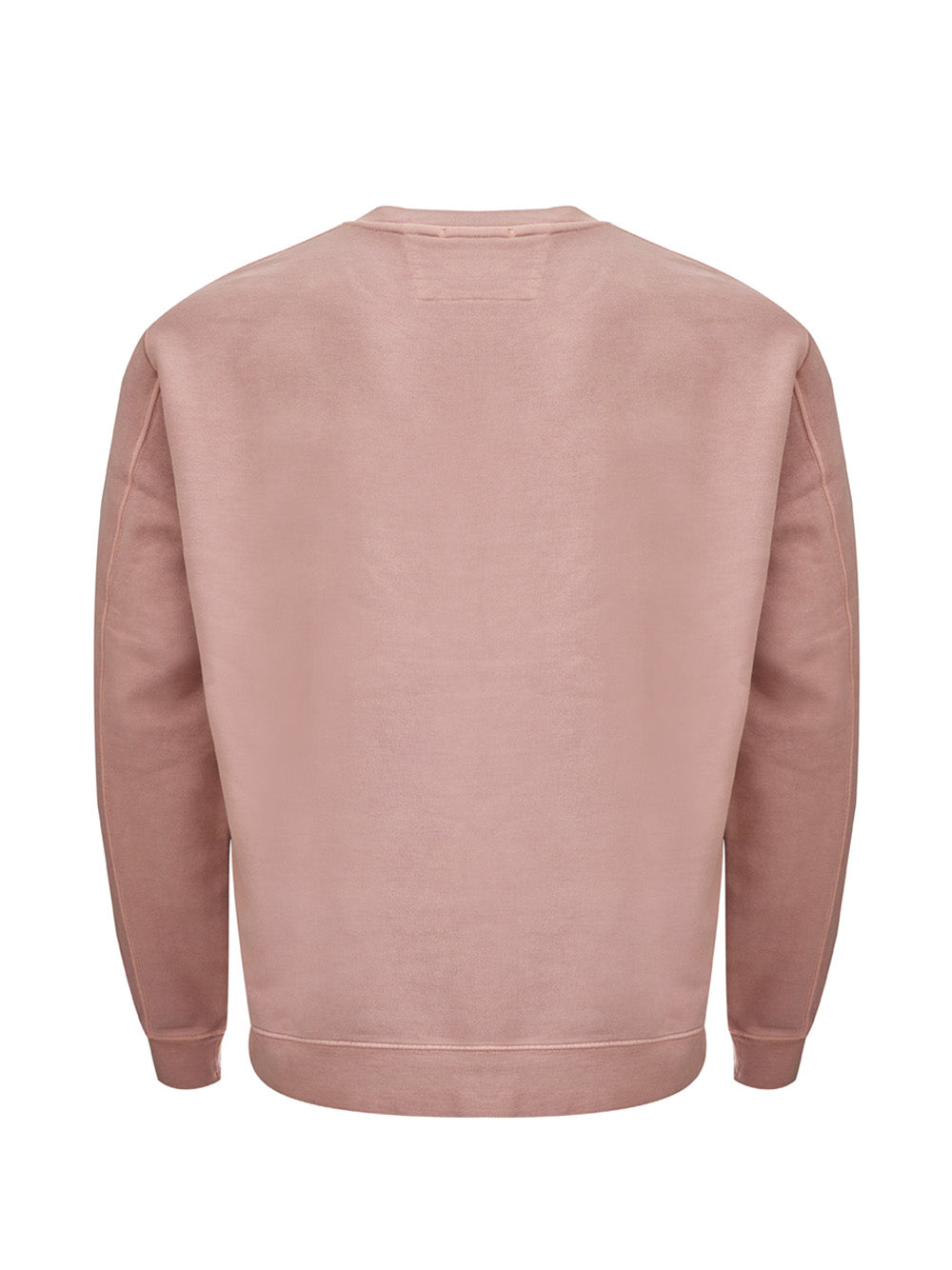 Powder Pink Embroidered Logo Cotton Sweatshirt