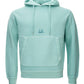 Turquoise Cotton Hooded Logo Sweatshirt