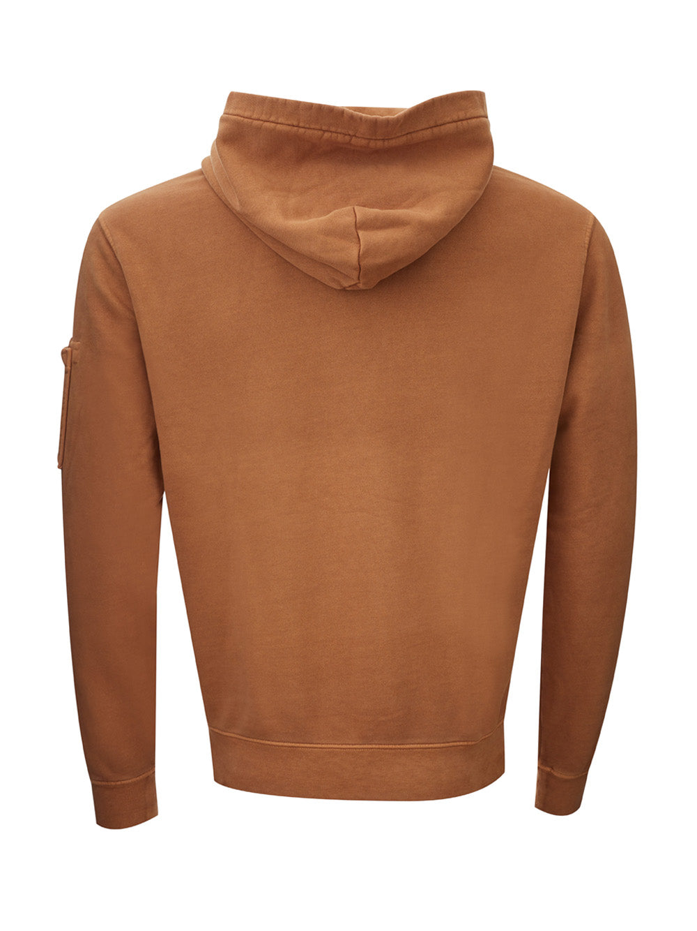 Cotton Hooded Logo Sweatshirt in Brown