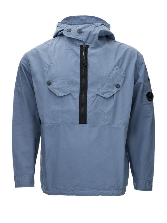 Debonair Half-Zipped Blue Jacket