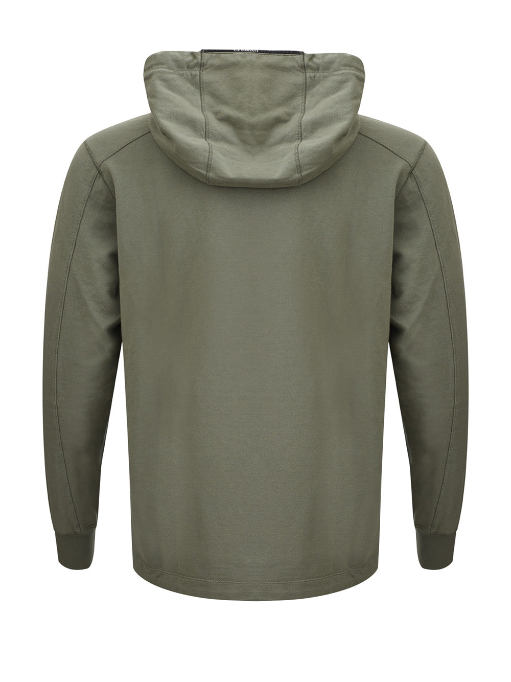 Elegant Green Cotton Hooded Sweatshirt