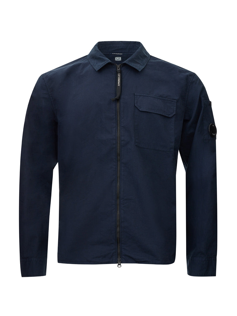 Sophisticated Blue Cotton Overshirt