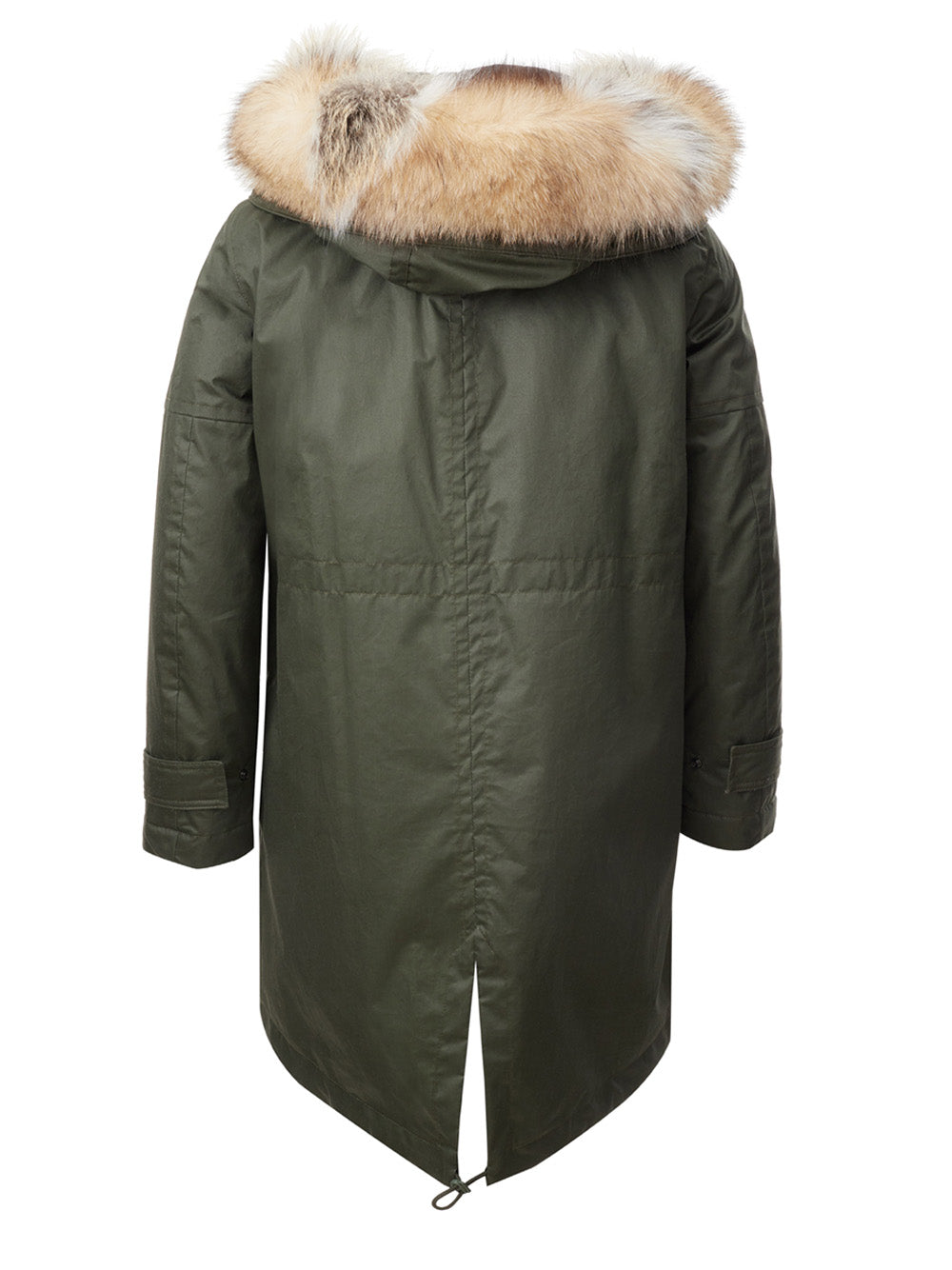 Elegant Quilted Parka with Fur Collar