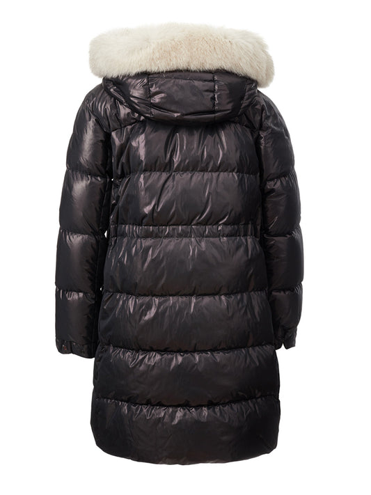 Elegant Long Quilted Winter Jacket