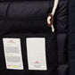 Elegant Navy Quilted Parka with Fur Collar