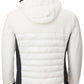 Elegant White Quilted Slim Fit Jacket